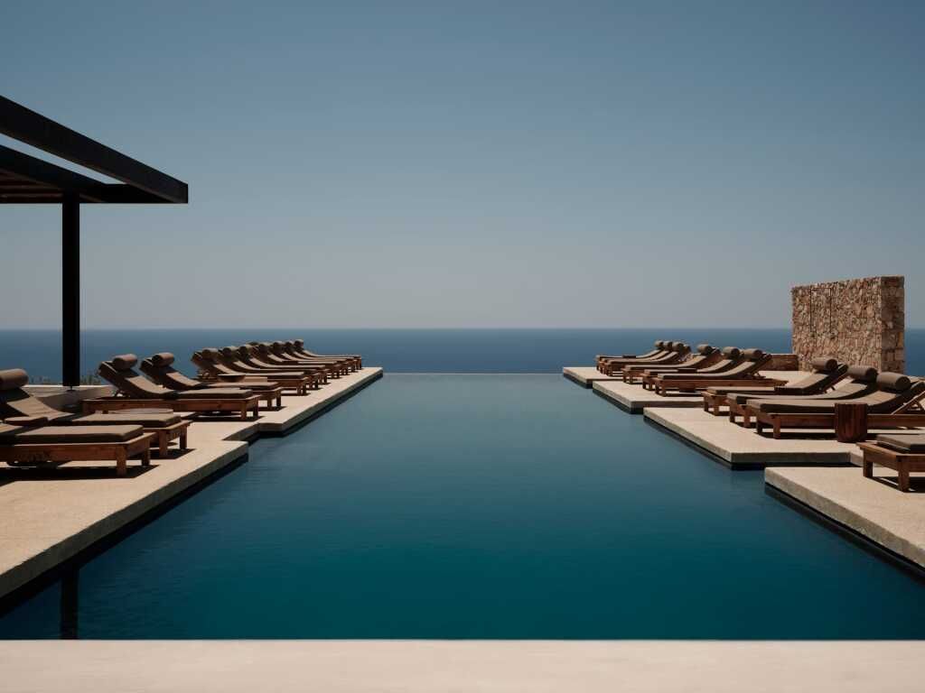 Infinity Pool mit Meerblick Gundari