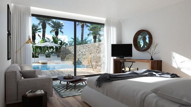 Zimmer mit Blick auf den Pool im Lango Design Hotel auf Kos